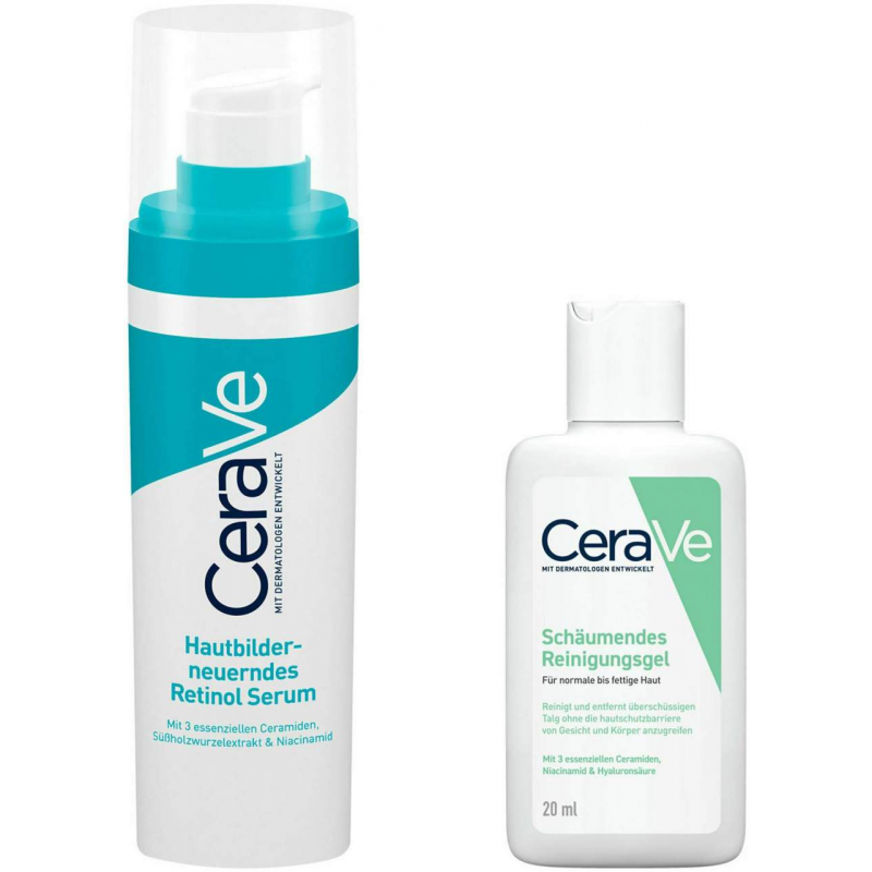 Cerave hautbilderneuerndes Retinol 30 ml + gratis schäumendes Reinigungsgel 20 ml