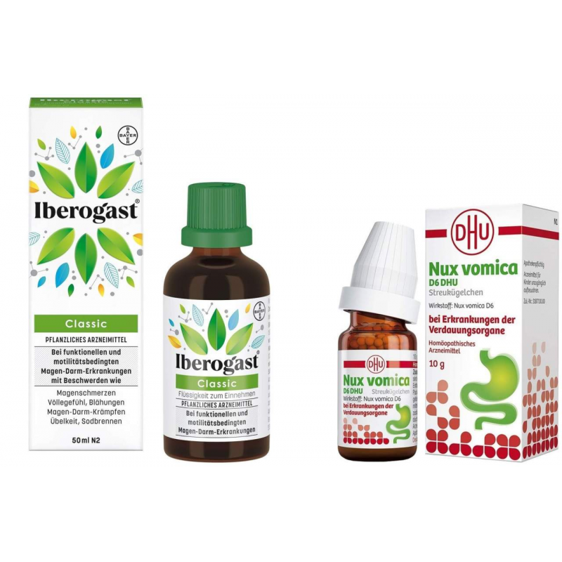 Sparset Iberogast Classic 50 ml + Nux vomica D6 DHU 10 g Globuli