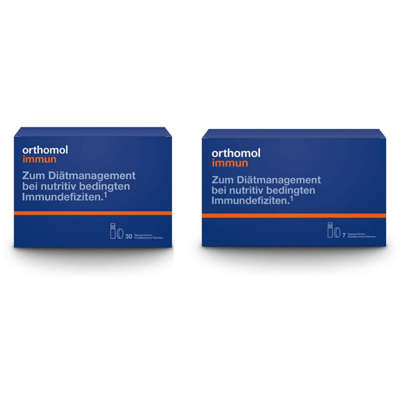 Orthomol immun Trinkampullen-Tabletten 30 Stück + gratis 7 Trinkampullen-Tabletten