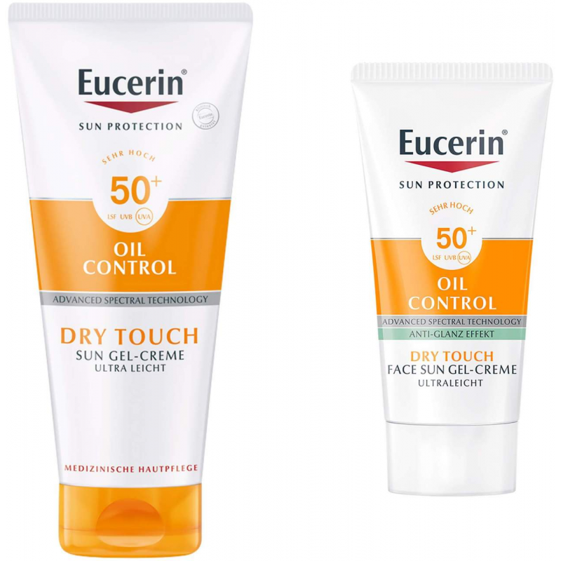 Eucerin Sun Oil Control Body LSF50 200 ml Gel-Creme + gratis Eucerin Sun Gel-Creme 20 ml