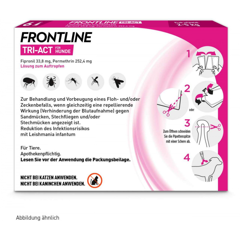 Frontline TRI-ACT Hund 2-5 kg 6 Pipetten