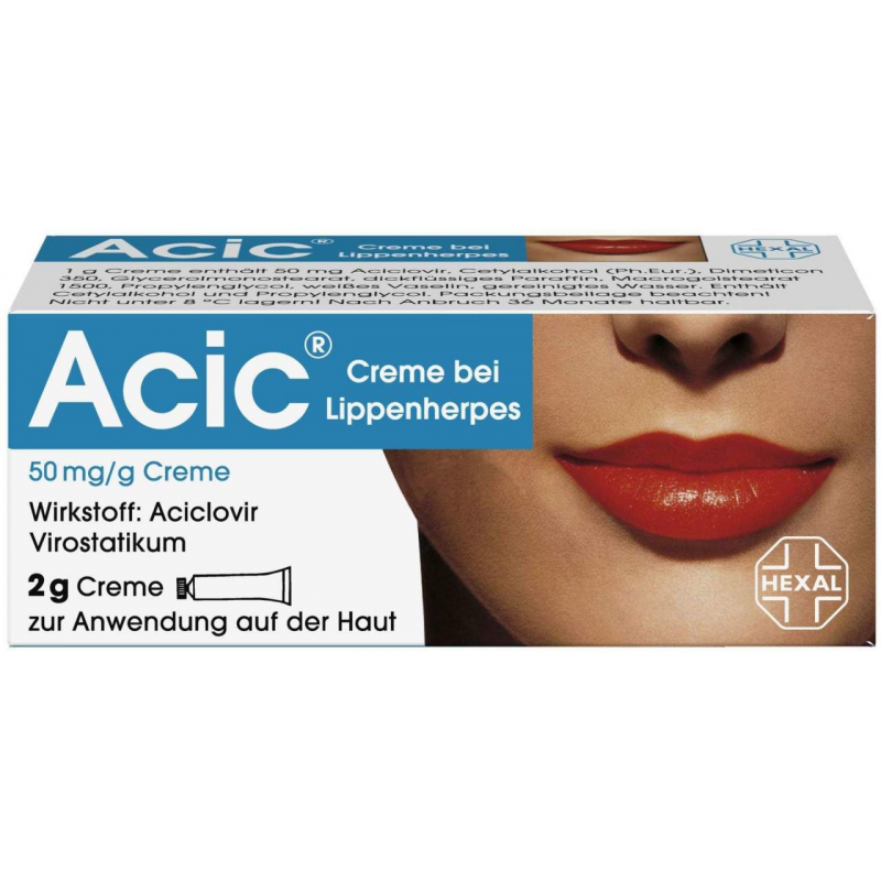 Acic Creme bei Lippenherpes 2 g