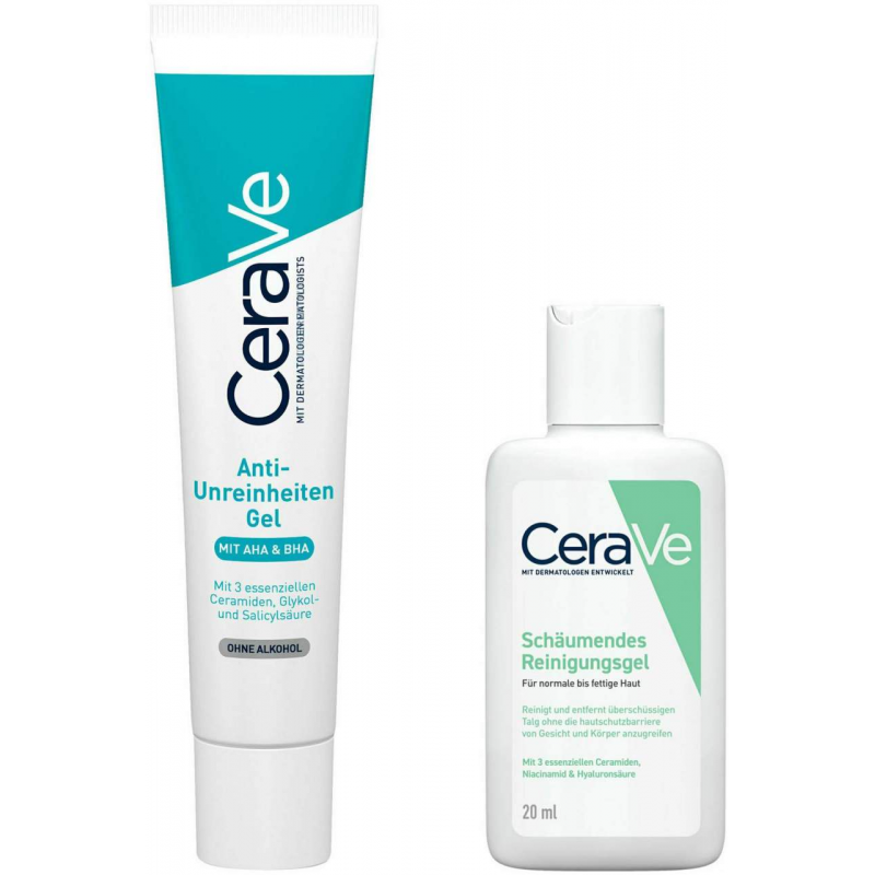Cerave Anti-Unreinheiten Gel 40 ml + gratis schäumendes Reinigungsgel 20 ml