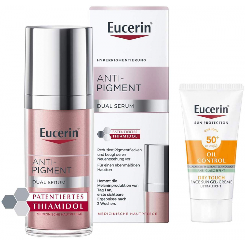 Eucerin Anti-Pigment Dual Serum 30 ml Creme + gratis Sun Gel-Creme Oil Control 20 ml