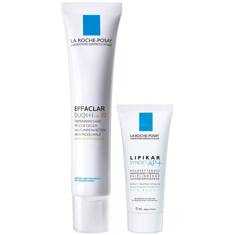La Roche Posay Effaclar Duo+ LSF30 40 ml + gratis Lipikar Syndet AP+ 15 ml