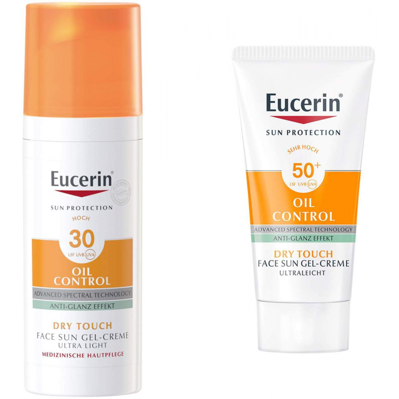 Eucerin Sun Oil Control Face Gel- Creme LSF 30 + gratis Sun Gel-Creme Oil Control 20 ml