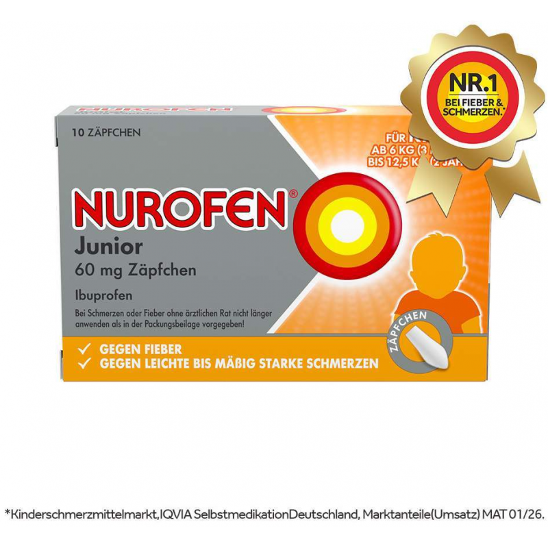 Nurofen Junior 60 mg 10 Zäpfchen