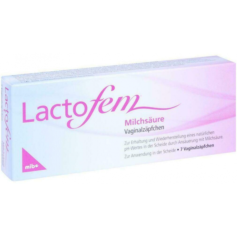 Lactofem Milchsäure 7 Vaginalzäpfchen