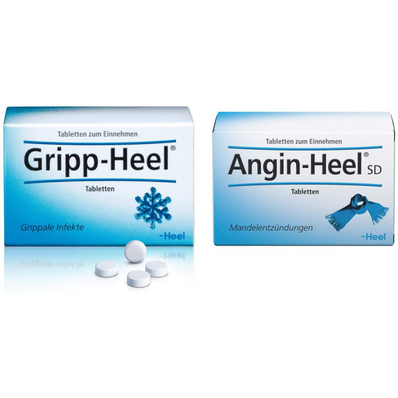 Gripp Heel 50 Tabletten + Angin Heel SD 50 Tabletten