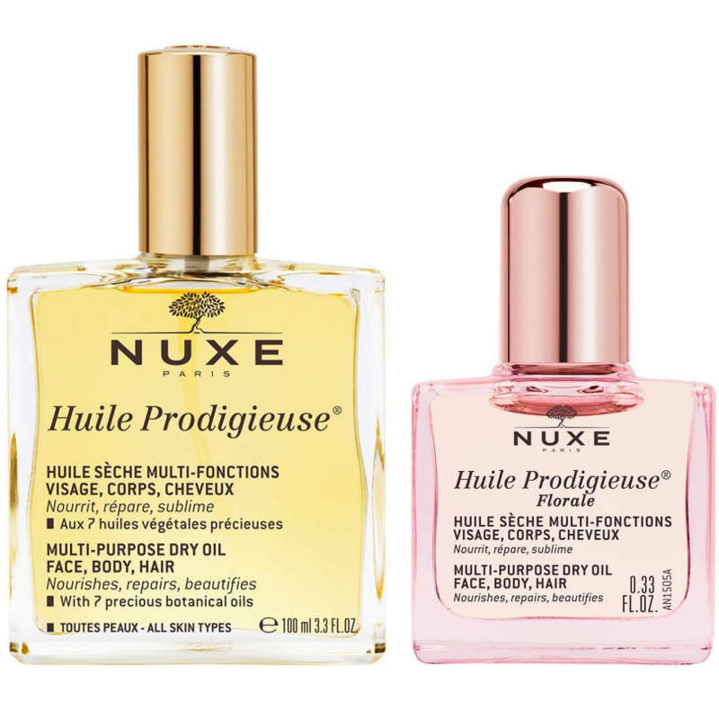 NUXE Huile Prodigieuse NF 100 ml + gratis Huile Prodigieuse Florale 10 ml