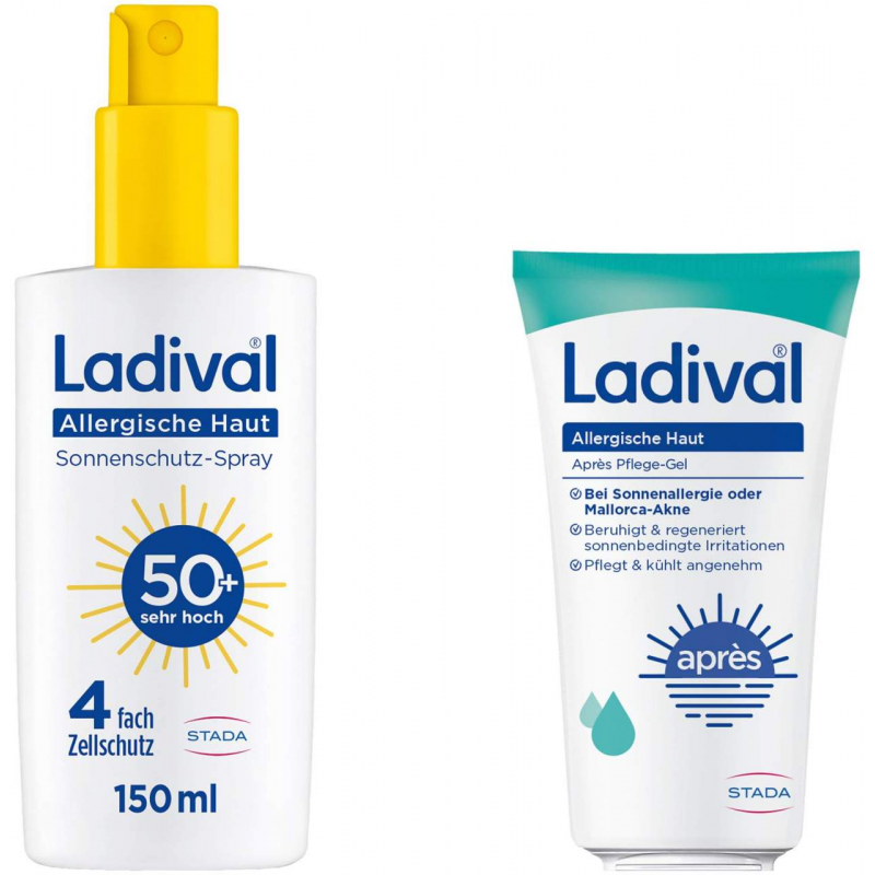 Ladival allergische Haut Sonnenschutz-Spray LSF 50+ 150 ml + gratis allergische Haut Apres Pflege Gel 50 ml