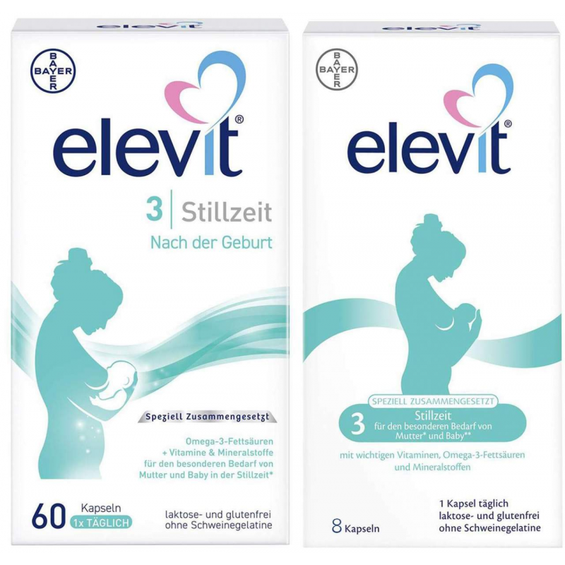 Elevit 3 Stillzeit 60 Weichkapseln + gratis 8 Weichkapseln