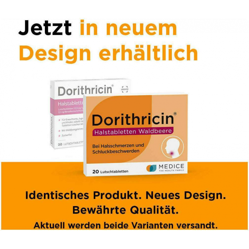 Dorithricin Halstabletten Waldbeere 20 Lutschtabletten