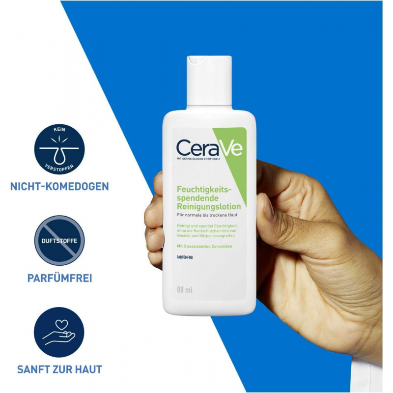 CeraVe Feuchtigkeitsspendende Reinigungslotion 88 ml