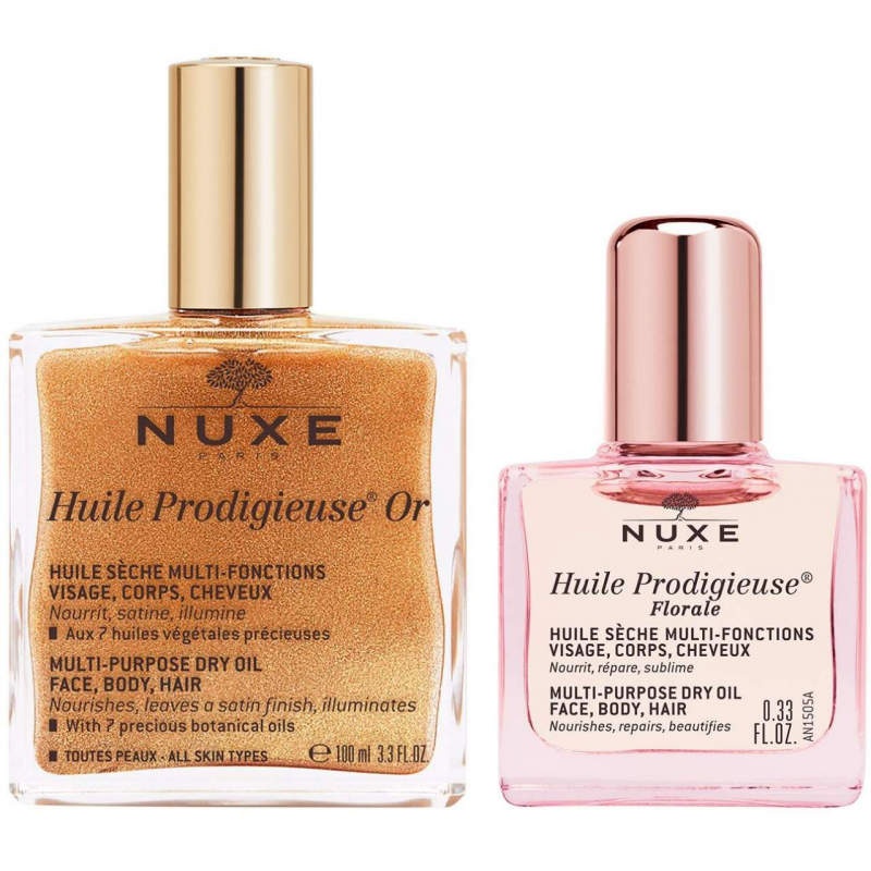 NUXE Huile Prodigieuse OR 100 ml + gratis Huile Prodigieuse Florale 10 ml