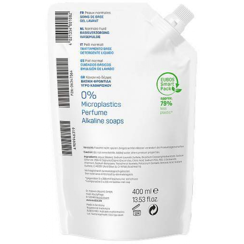 Eubos flüssig blau 400 ml Nachfüllpackung