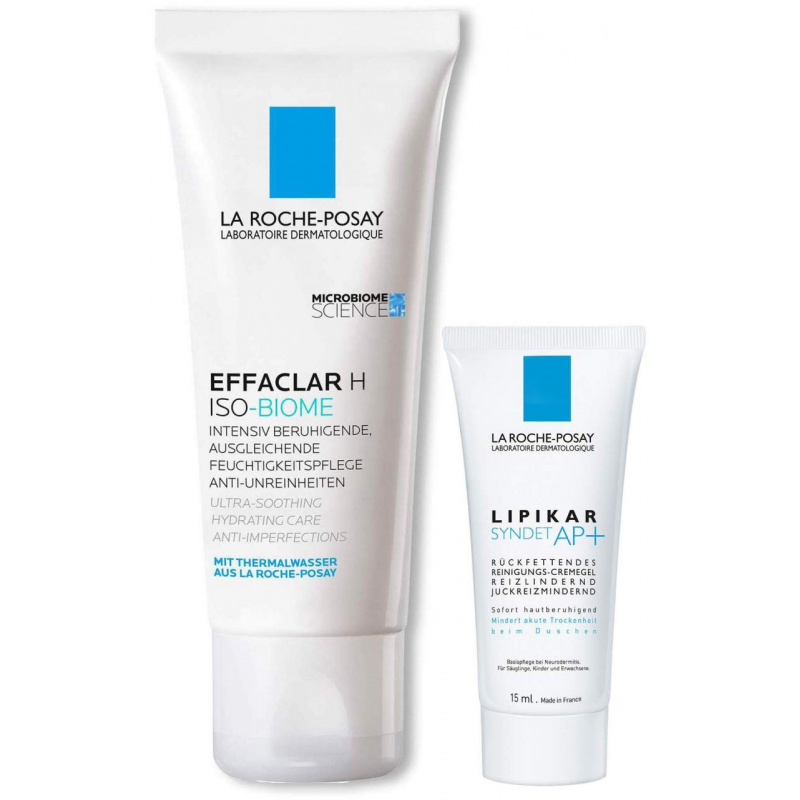 La Roche Posay Effaclar H Iso-Biome Feuchtigkeitspflege 40 ml + gratis Lipikar Syndet AP+ 15 ml