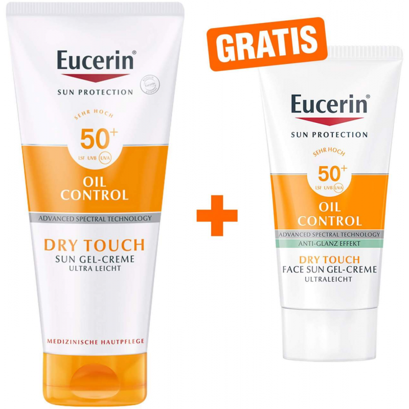 Eucerin Sun Oil Control Body LSF50 200 ml Gel-Creme + gratis Eucerin Sun Gel-Creme 20 ml