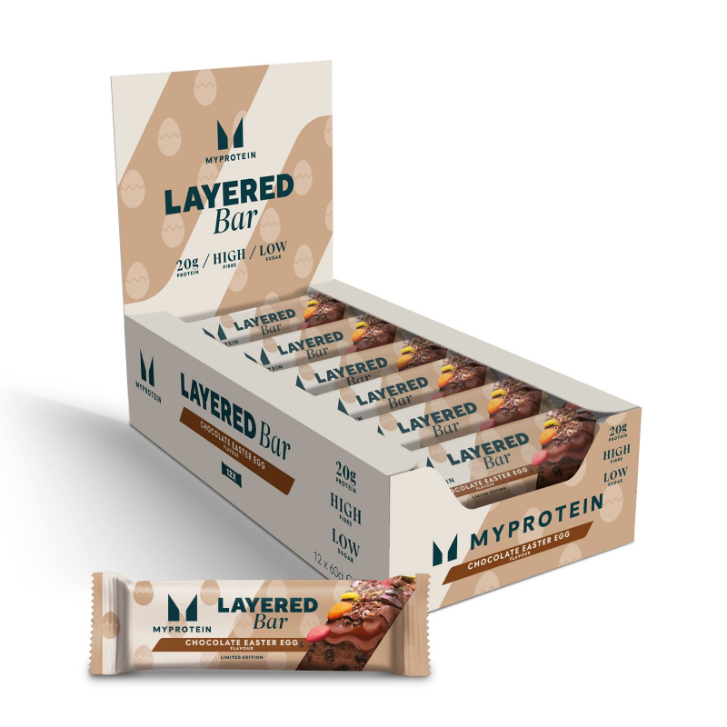 Layered Protein Bar - 12 x 60g - Chocolate Easter Egg – Bild 1 von 2