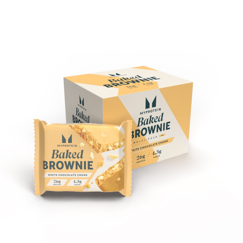 Protein Brownie - 6 x 75g - White Chocolate Chunk – Bild 1 von 2