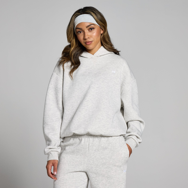 MP Damen Basics Oversize-Kapuzenpulli – Hellgrau - XXS – Bild 1 von 4