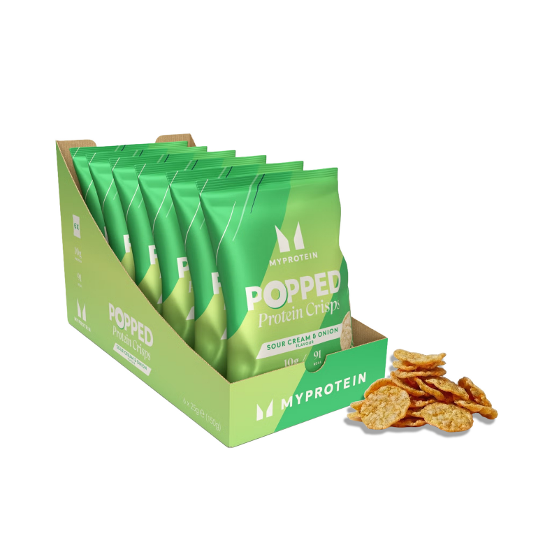 Gepuffte Protein Crisps - Sour Creme & Zwiebel