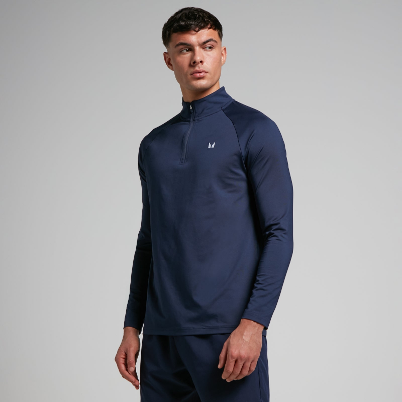 MP Herren Training Top mit 1/4-Reißverschluss — Navy - XXS – Bild 1 von 4