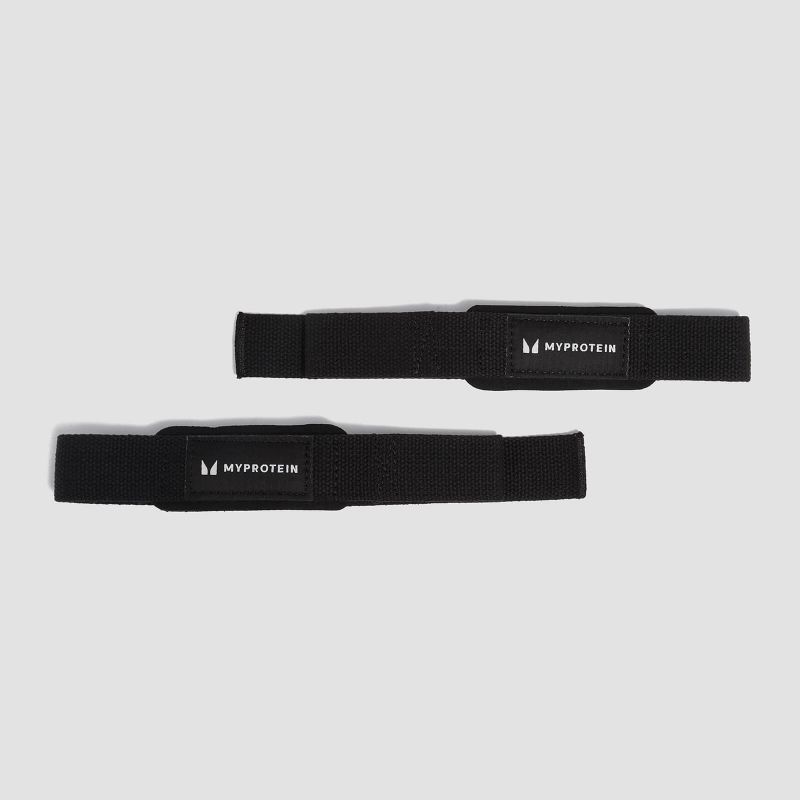 Myprotein Geposlsterte Zughilfen – Lifting Straps – Schwarz – Bild 1 von 4