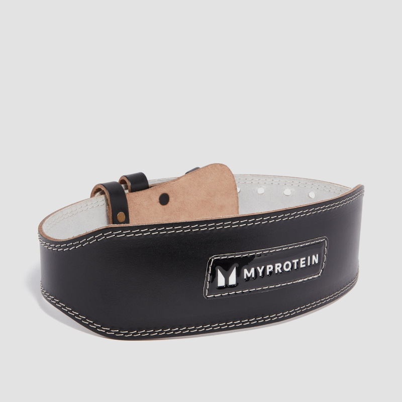 Myprotein Gewichthebergürtel aus Leder – Schwarz - Small (23-32 Inch) – Bild 1 von 3
