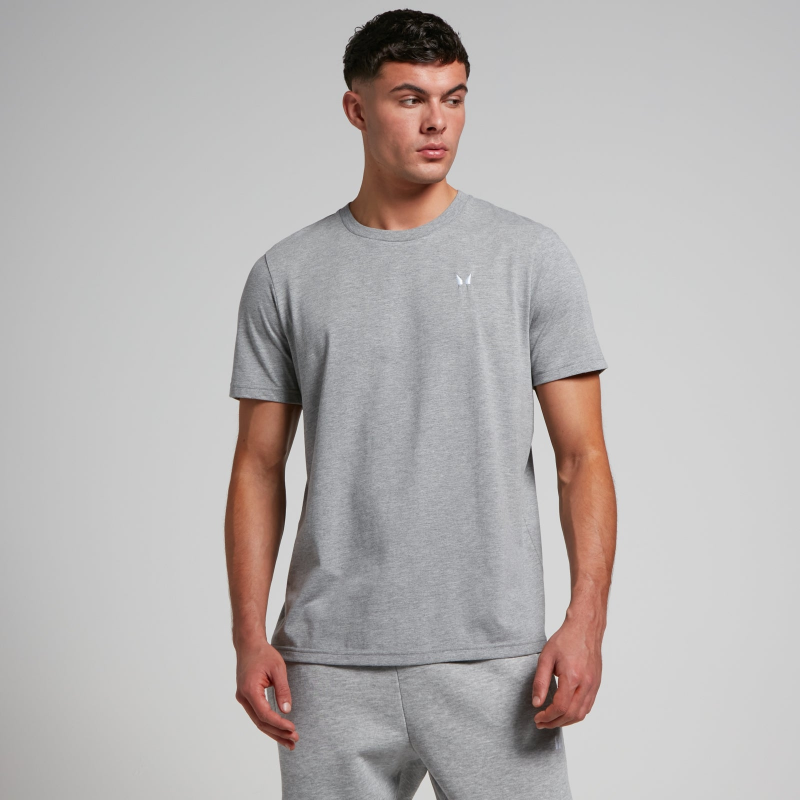 MP Herren Rest Day Kurzarm-T-Shirt – Hellgrau - S – Bild 1 von 4