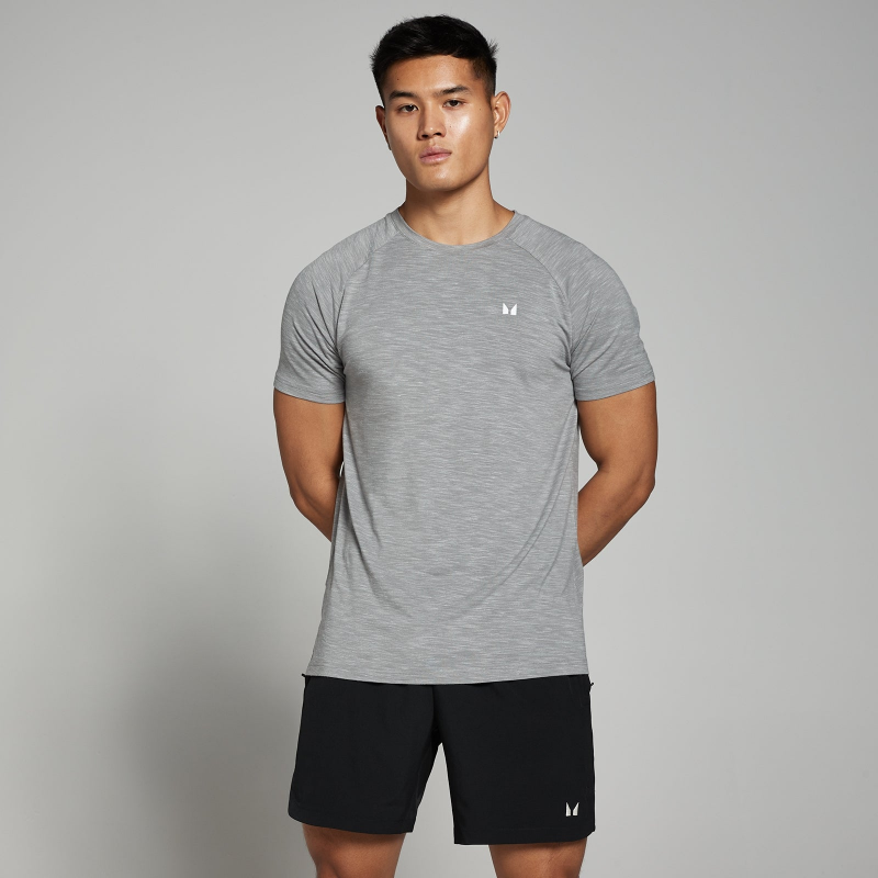 MP Herren Performance Kurzarm-T-Shirt – Chrom meliert - XS – Bild 1 von 4