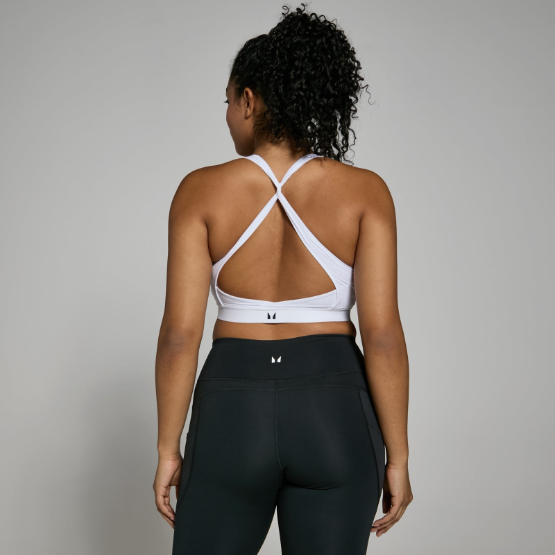 MP Damen Power Sport-BH mit gekreuztem Rücken – Weiß - XS – Bild 1 von 4