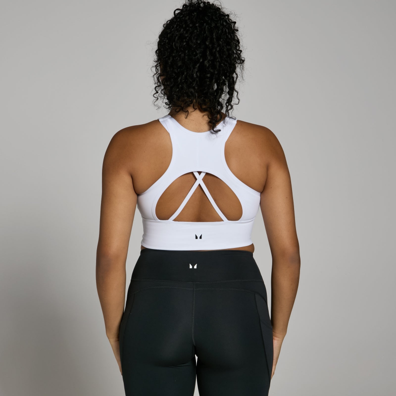 MP Damen Power Longline Sport-BH — Weiß - XXS – Bild 1 von 4