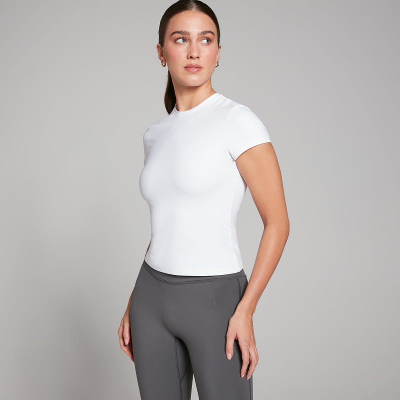 MP Damen Tempo Body Fit Kurzarm-T-Shirt – Weiß - XXS – Bild 1 von 4