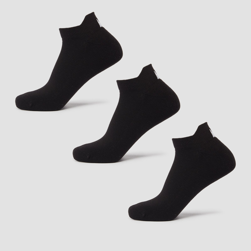 MP Unisex Turnschuh-Socken (3er-Pack) – Schwarz - UK 6-8 – Bild 1 von 3