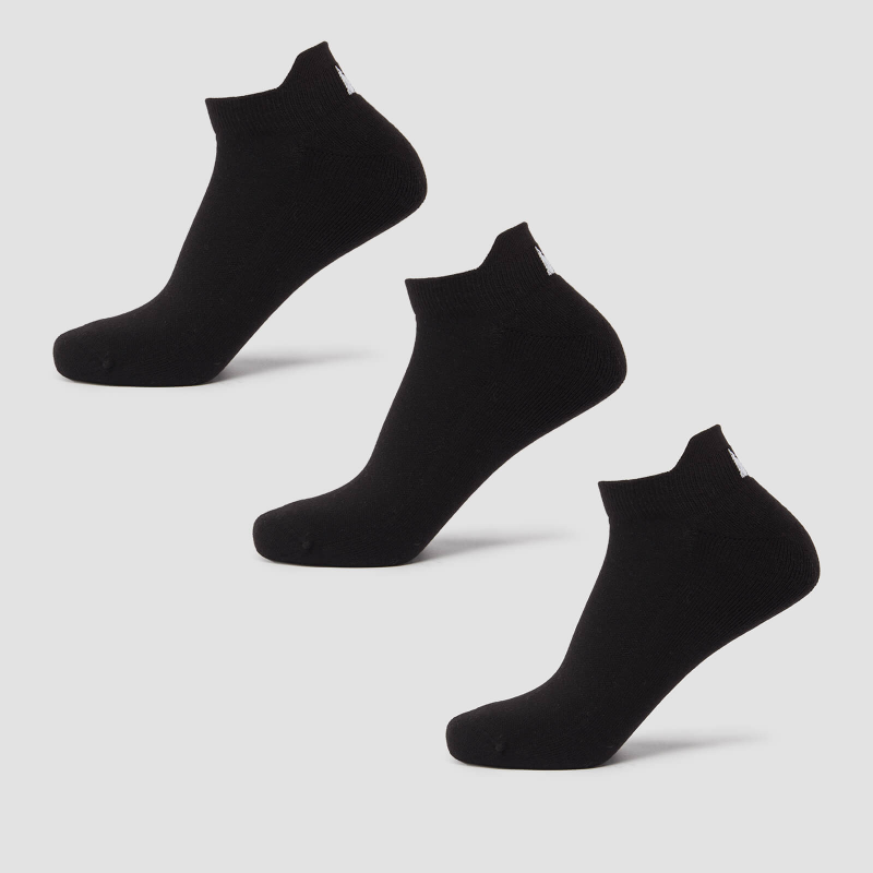 MP Unisex Turnschuh-Socken (3er-Pack) – Schwarz - UK 9-11 – Bild 1 von 3