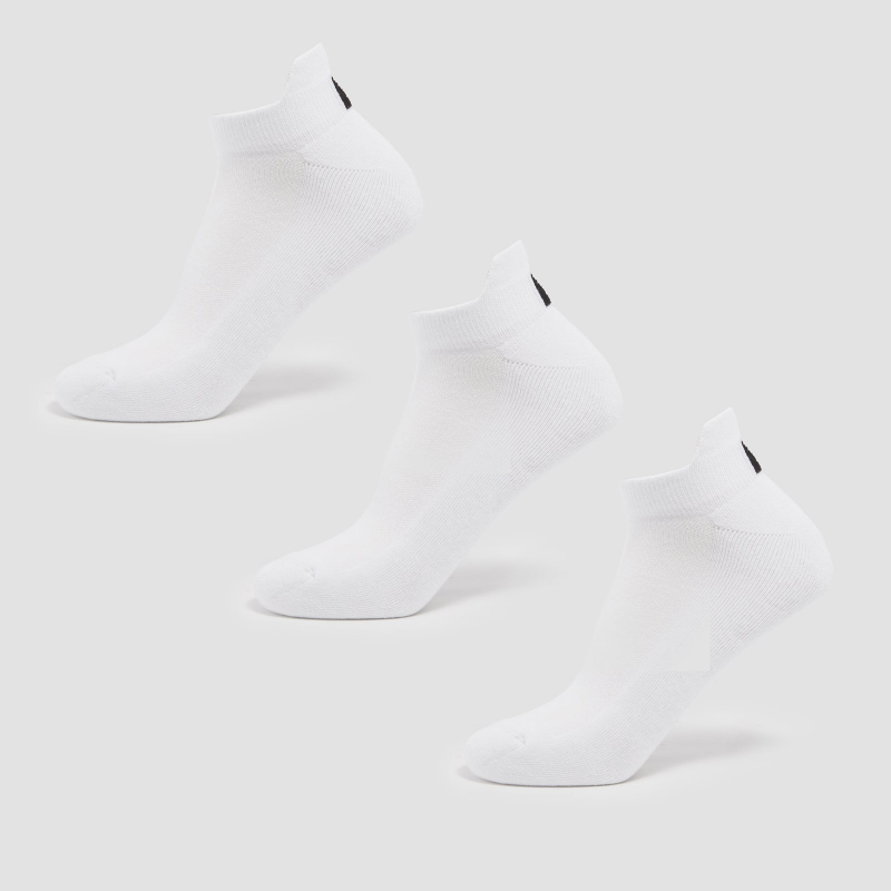 MP Unisex Turnschuh-Socken (3er-Pack) – Weiß - UK 2-5 – Bild 1 von 3