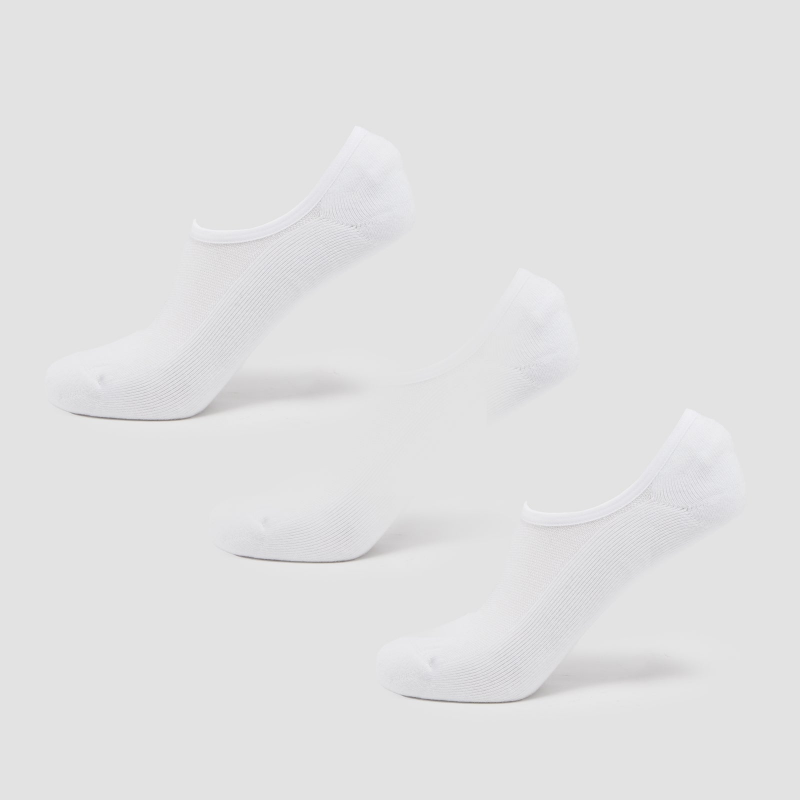 MP Unisex Invisible Socks (3 Pack) - White - UK 6-8 – Bild 1 von 3