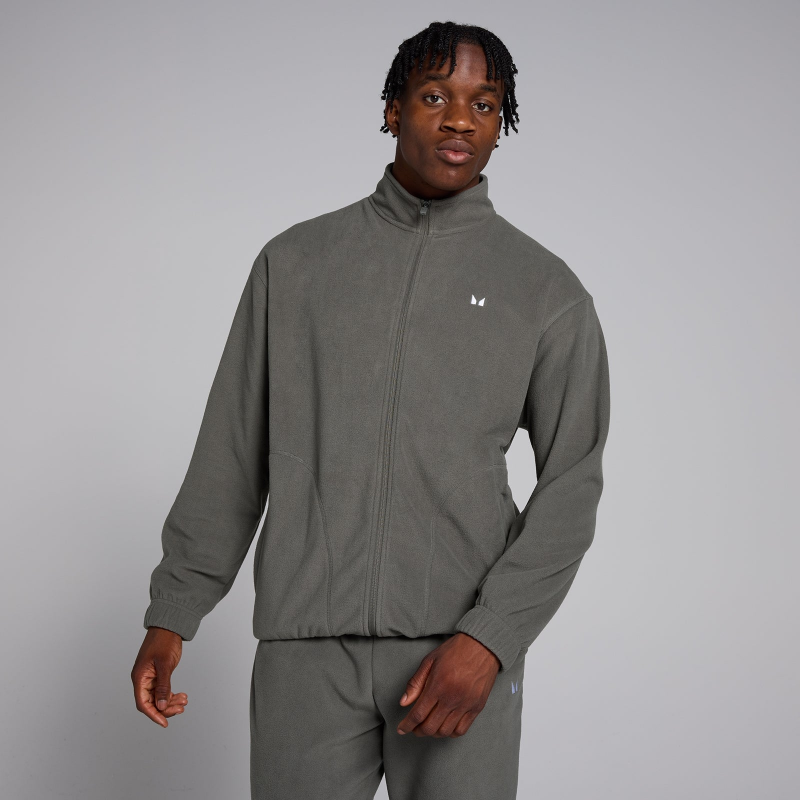 MP Herren Fleece mit durchgehendem Reißverschluss – Gun Metal - XS – Bild 1 von 4