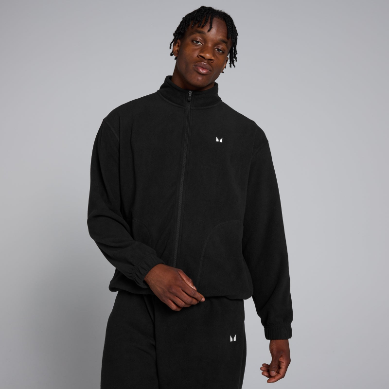 MP Herren Fleece mit durchgehendem Reißverschluss – Schwarz - XS – Bild 1 von 4