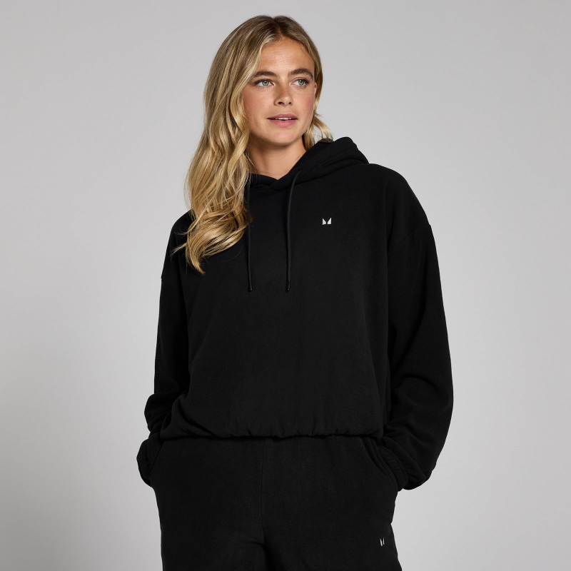 MP Damen Fleece-Kapuzenpulli – Schwarz - S – Bild 1 von 4