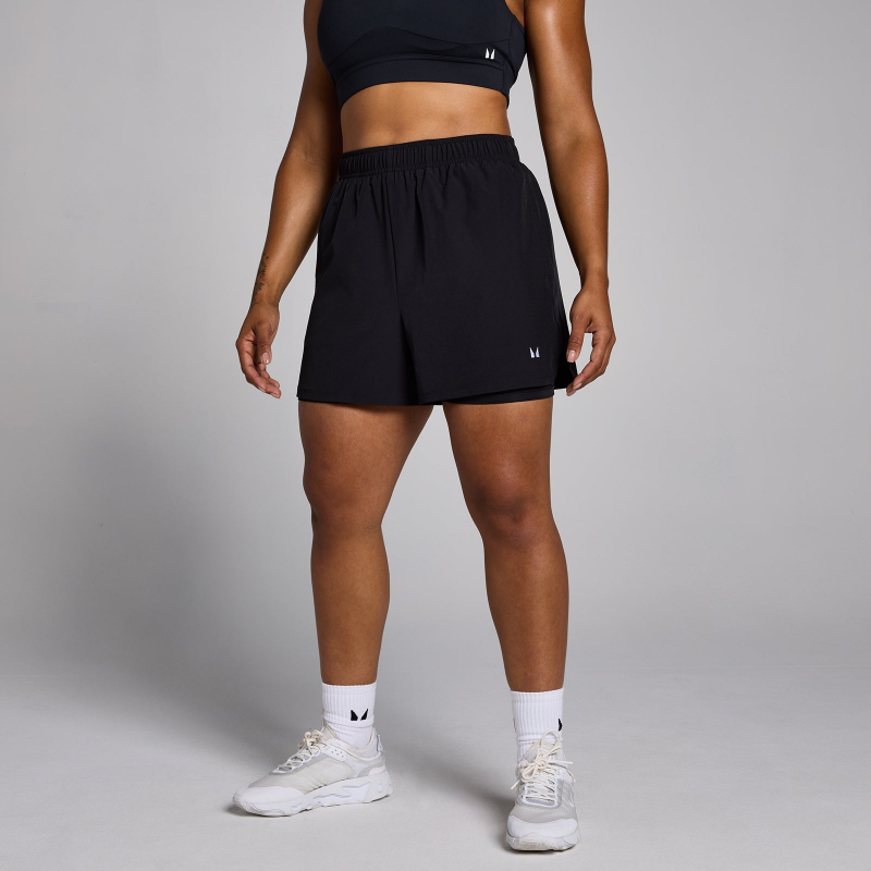 MP Trainingsshorts 2-in-1 Short für Damen — Schwarz - XS – Bild 1 von 4