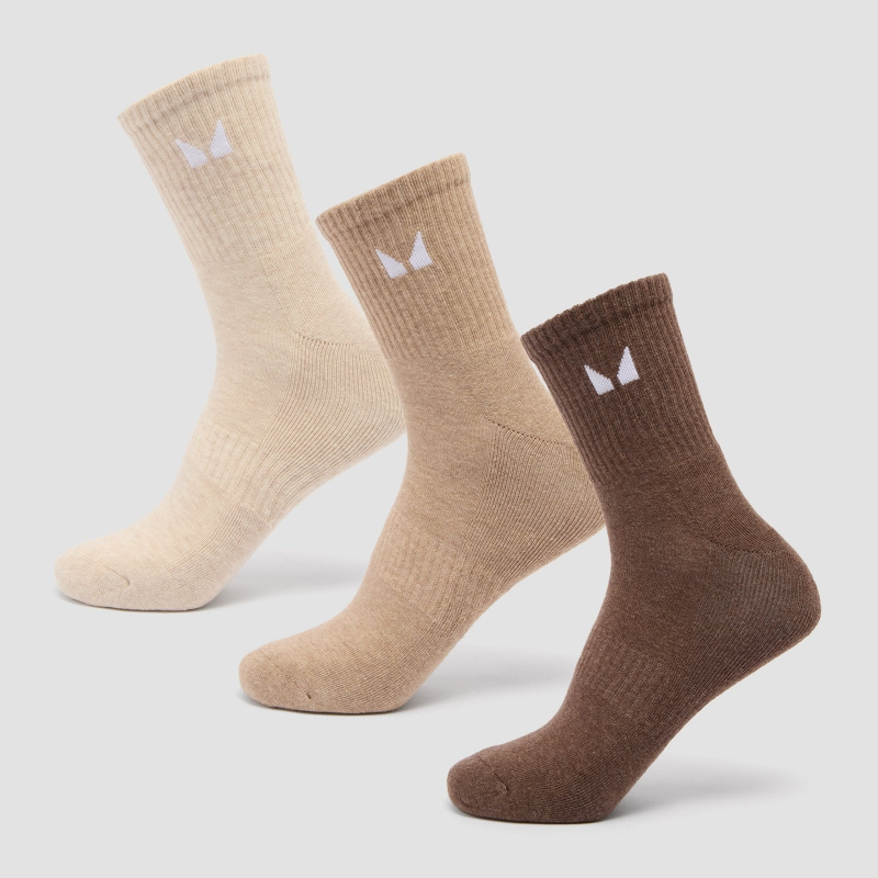 MP Unisex Crew Socks (3 Pack) - Neutral - UK 9-11 – Bild 1 von 3