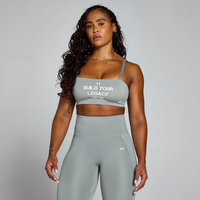 MP Damen Origin Graphic Trainings-Sport-BH – Fossilgrau - XS – Bild 1 von 4