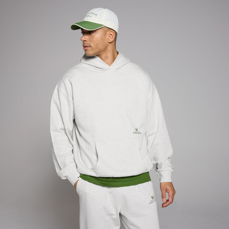 MP Lifestyle Oversized Kapuzenpullover – Hellgrau - XXS-XS – Bild 1 von 4