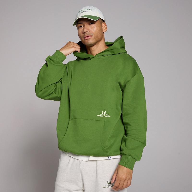 MP Lifestyle Oversized Kapuzenpullover – Dunkles Kiefergrün - S-M – Bild 1 von 4