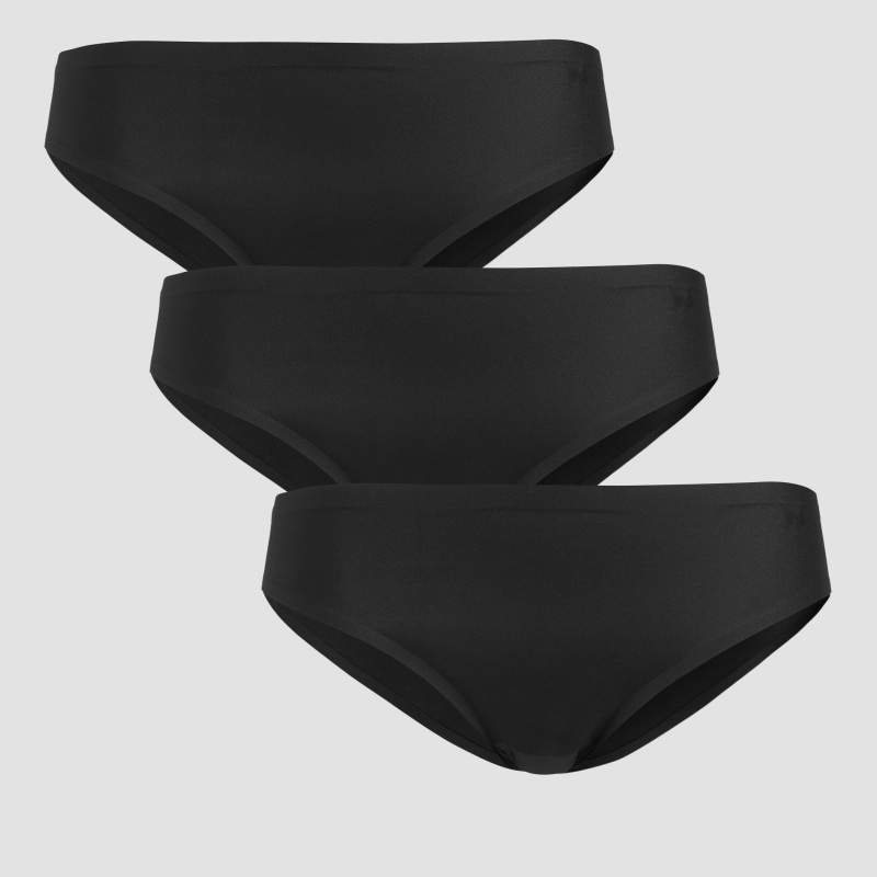 MP Women's Mid Rise No VPL Bikini Brief (3 Pack) - Black - M – Bild 1 von 4