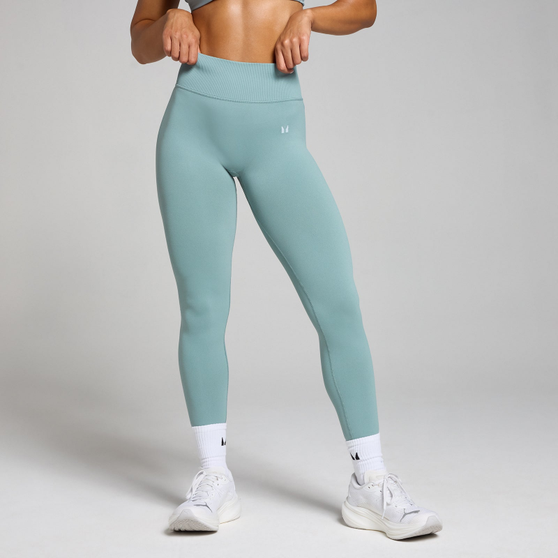 MP Damen Tempo Mittelhohe Nahtlose Leggings – Blei - XL – Bild 1 von 4