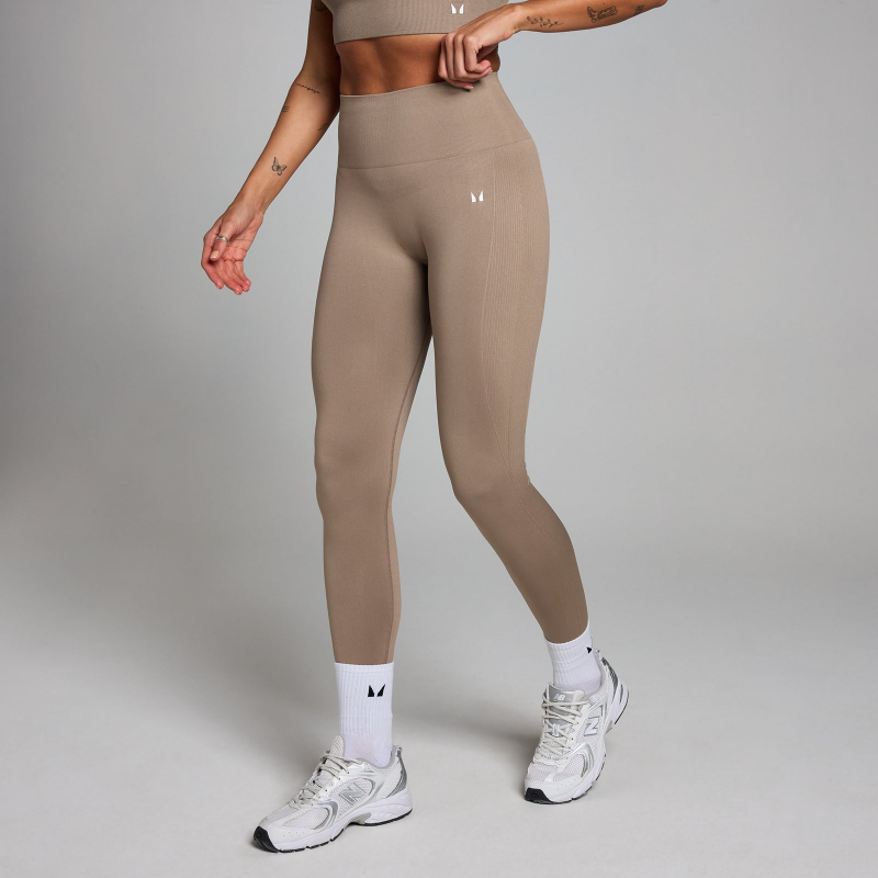 MP Damen Shape Nahtlose Leggings – Helles Graubraun - XL – Bild 1 von 4