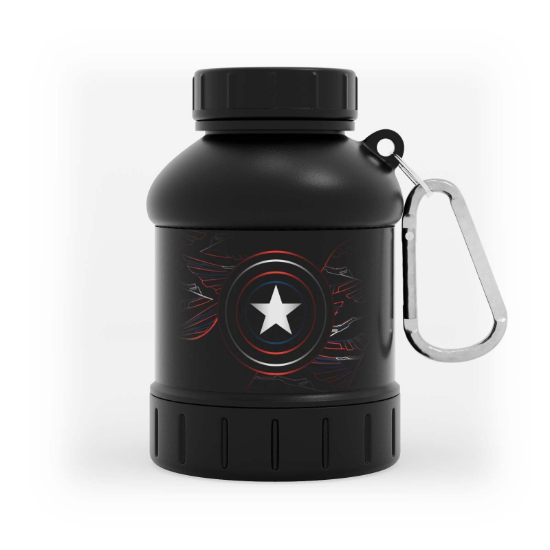 Myprotein Proteintrichter-Schlüsselanhänger – Captain America – Schwarz